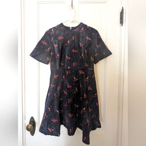 Ethereal by Paper Crane navy corduroy mini dress